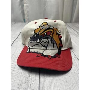 Vtg Bulldog Logo Captech Snap Back 90s